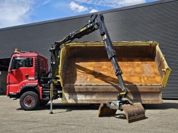 TGS 33.480 / 6x6 / 2-SIDE TIPPER / PALFINGER Z CRANE